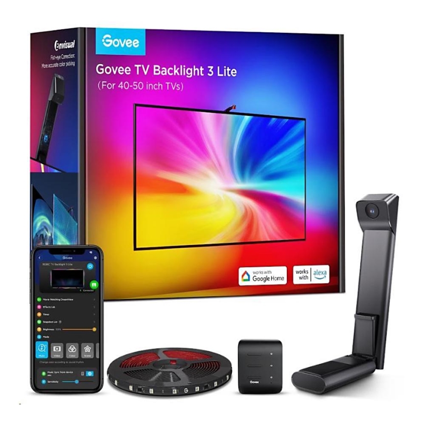 Govee - TV Backlight 3 Lite TV 40-50" SMART LED s pozadinskim osvjetljenjem RGBICW Wi-Fi IP67 +DU