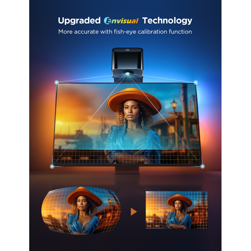 Govee - TV Backlight 3 Lite TV 75-85" SMART LED s pozadinskim osvjetljenjem RGBICW Wi-Fi IP67