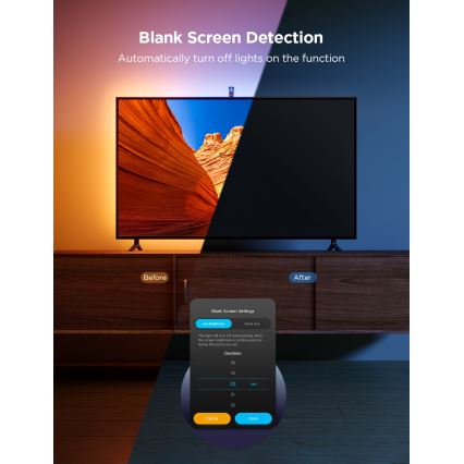 Govee - TV Backlight 3 Lite TV 75-85" SMART LED s pozadinskim osvjetljenjem RGBICW Wi-Fi IP67