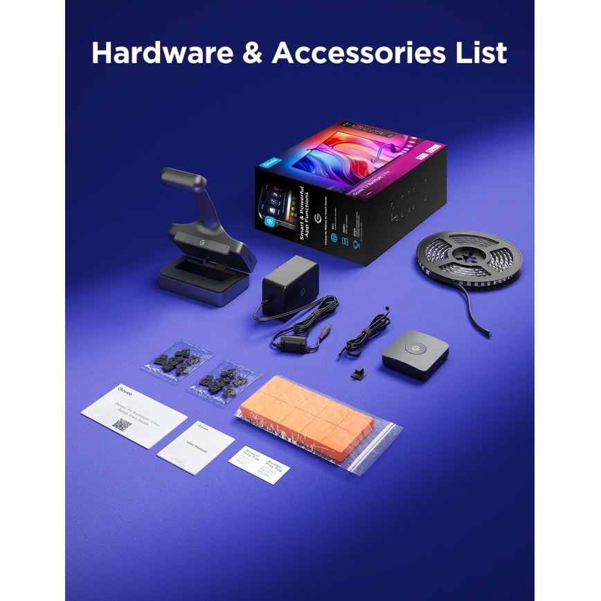 Govee - TV Backlight 3 Pro 55-65 SMART LED pozadinsko osvjetljenje RGBIC Wi-Fi