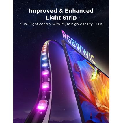 Govee - TV Backlight 3 Pro 75-85 Pametno LED pozadinsko osvjetljenje RGBIC s Wi-Fi