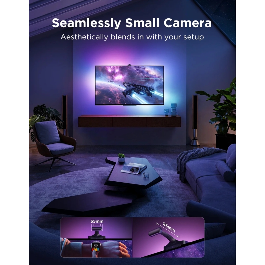 Govee - TV Backlight 3 Pro 75-85 Pametno LED pozadinsko osvjetljenje RGBIC s Wi-Fi