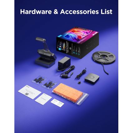 Govee - TV Backlight 3 Pro 75-85 Pametno LED pozadinsko osvjetljenje RGBIC s Wi-Fi