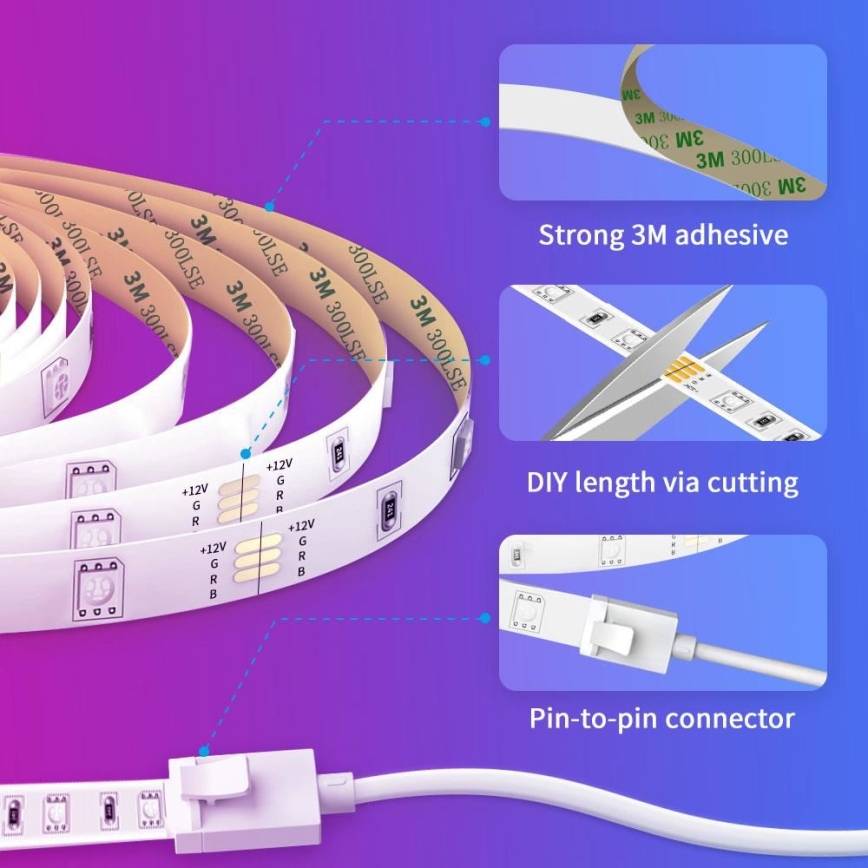 Govee - Wi-Fi RGB pametni LED trak 10m