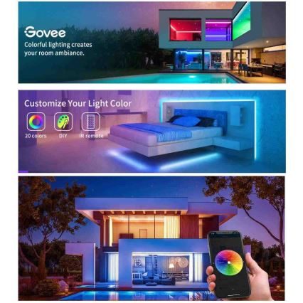 Govee - Wi-Fi RGB Smart LED traka 10m