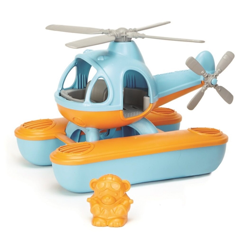 Green Toys - Helikopter hidroavion plava/narančasta