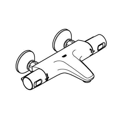 GROHE 1022162432 - Termostatska miješalica za kadu PRECISION TREND DN 15 crna