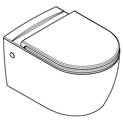 GROHE 103848SH00 - Zidna WC školjka START ROUND CERAMIC 368 × 543 mm, duro-bijela