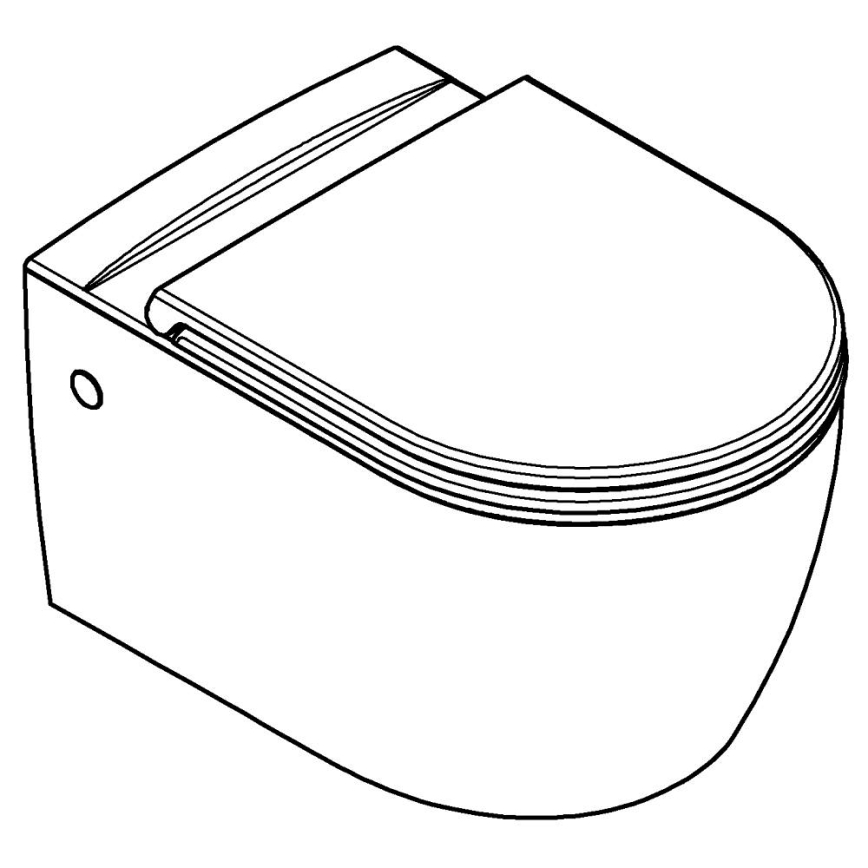 GROHE 103848SH00 - Zidna WC školjka START ROUND CERAMIC 368 × 543 mm, duro-bijela