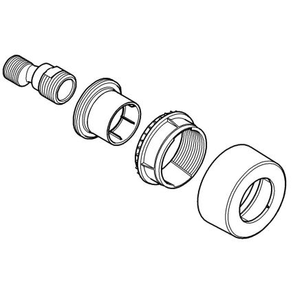 GROHE 12693000 - S-priključak 12” × 34” polirani krom