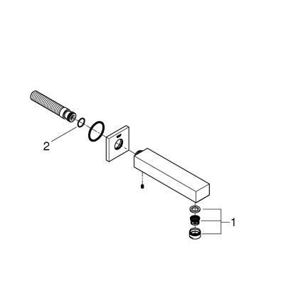 GROHE 13303000 - Odtok za kadu EUROCUBE 170 mm sjajni krom