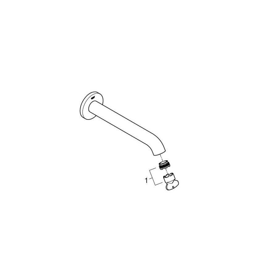 GROHE 13449DC1 - Slivnik za kadu ESSENCE 221 mm, nehrđajući čelik