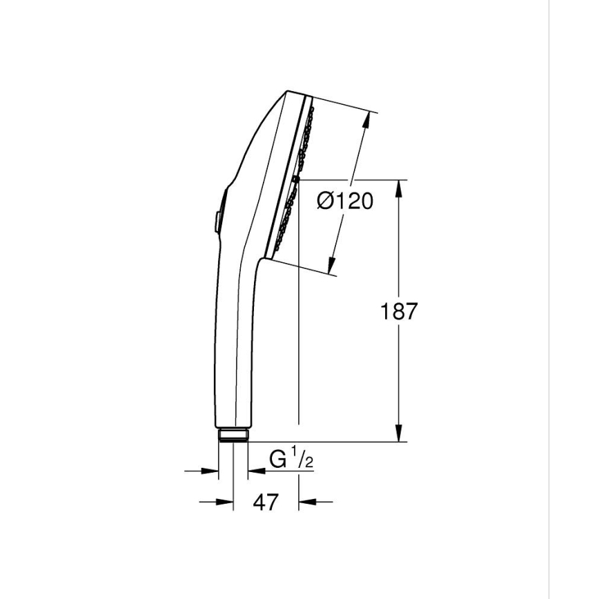 GROHE 134863DL00 - Ručna tuš glava VITALIO JOY+ 120 mm bakrena