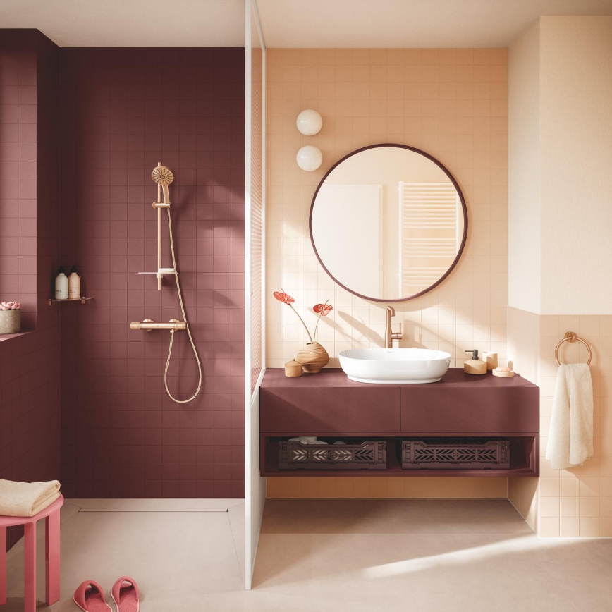 GROHE 134866DL00 - Sada za tuš VITALIO JOY+ 120 mm bakrena
