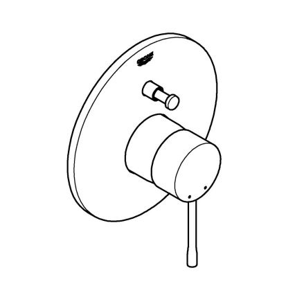 GROHE 19285001 - Miješalica za kadu za podžbuknu ugradnju ESSENCE sjajni krom