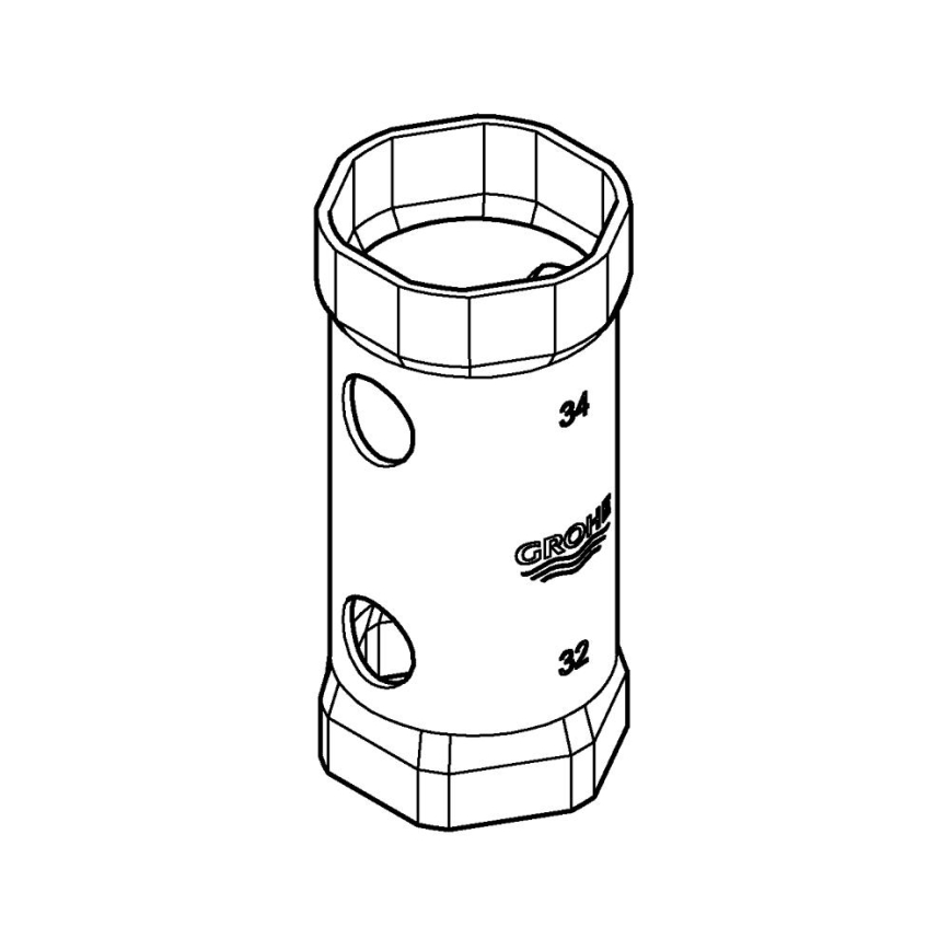 GROHE 19332000 - ključ 34 mm, sjajni krom