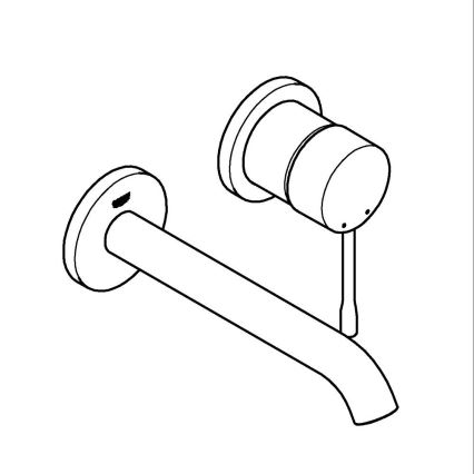 GROHE 19408DL1 - Dvootvorna miješalica za umivaonik ESSENCE 183 mm, brončana