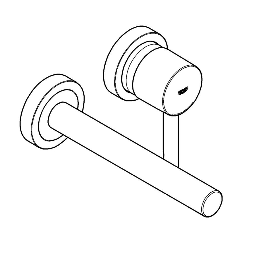 GROHE 19967A01 - Slavina za umivaonik ESSENCE 230 mm grafit