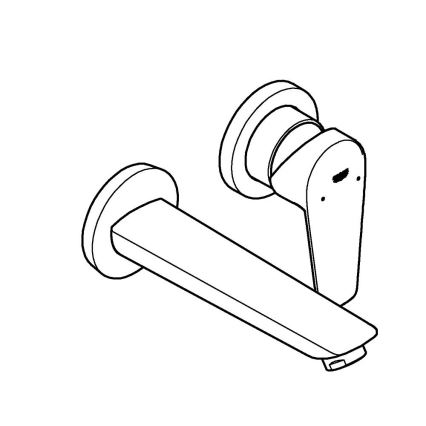 GROHE 20474001 - Miješalica za umivaonik za podžbuknu ugradnju 177 mm, sjajni krom