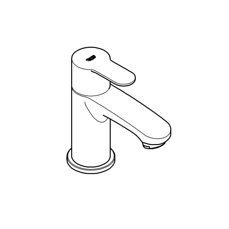 GROHE 23039002 - Jednoručna miješalica za umivaonik EUROSTYLE COSMOPOLITAN veličina XS krom