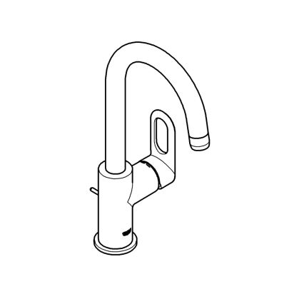 GROHE 23091000 - Baterija za umivaonik BAULOOP 310 mm sjajni krom