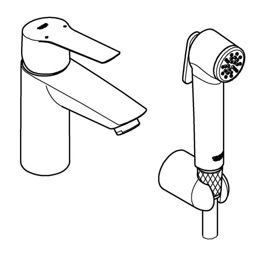GROHE 23123003 - Slavina za umivaonik START 165 mm sjajni krom