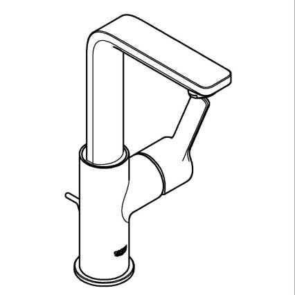 GROHE 23296001 - Slavina za umivaonik LINEARE, veličina L, sjajni krom