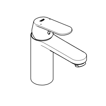 GROHE 23327000 - Slavina za umivaonik EUROSMART COSMOPOLITAN DN 15 vel. M krom