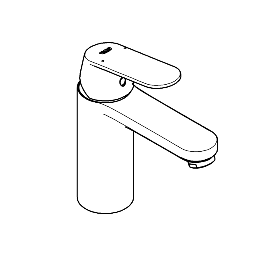 GROHE 23327000 - Slavina za umivaonik EUROSMART COSMOPOLITAN DN 15 vel. M krom