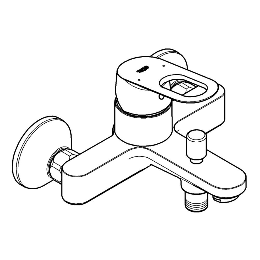 GROHE 23341000 - Miješalica za kadu BAULOOP DN 15 sjajni krom