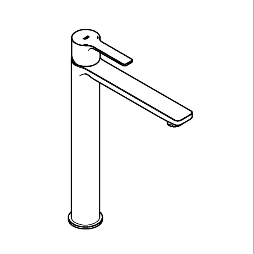 GROHE 23405AL1 - Slavina za umivaonik LINEARE XL grafit