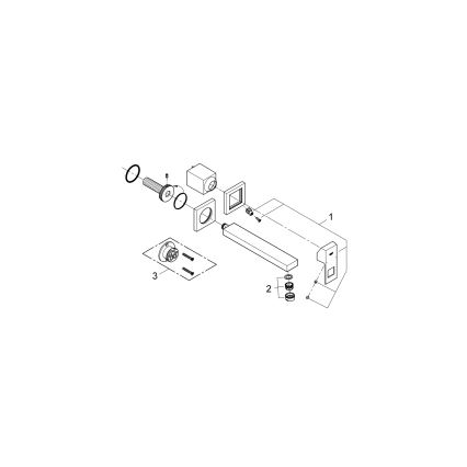 GROHE 23447000 - Slavina za umivaonik EUROCUBE 231 mm sjajni krom