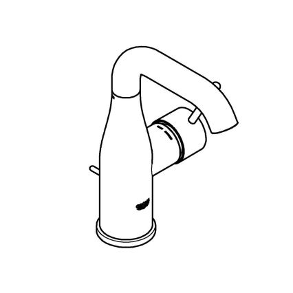 GROHE 23462DC1 - Miješalica za umivaonik ESSENCE, veličina M, od nehrđajućeg čelika