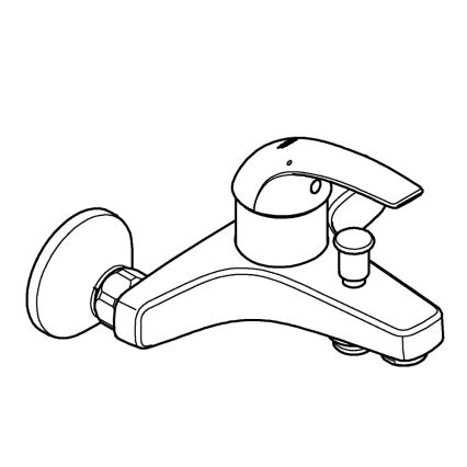 GROHE 23599000 - Miješalica za kadu EUROSMART DN 15 sjajni krom