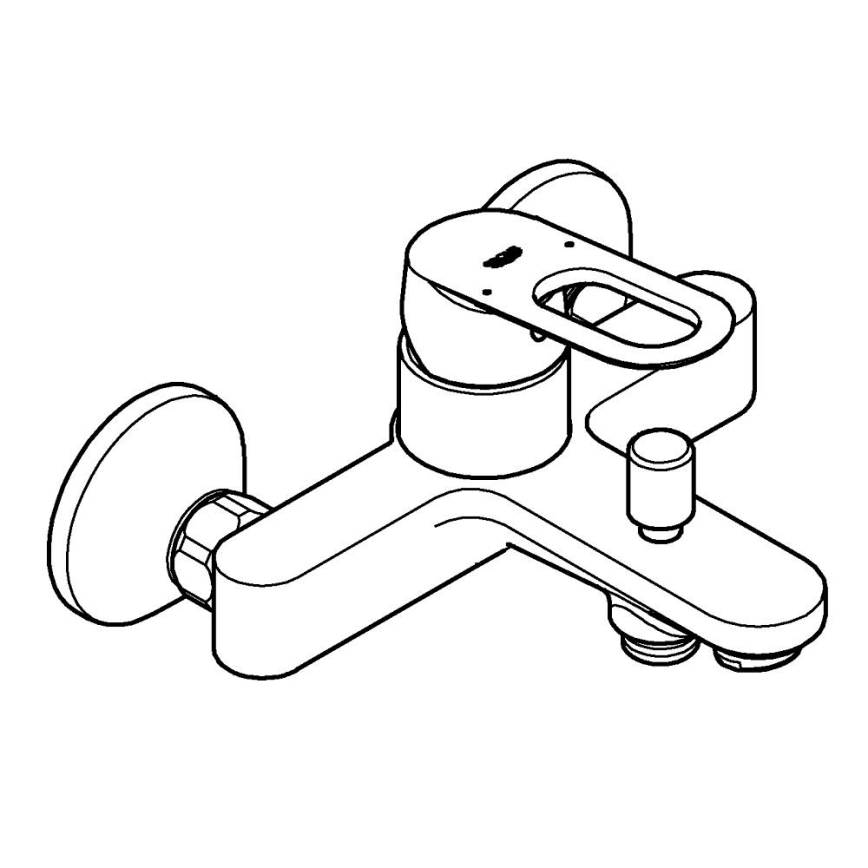 GROHE 23603000 - Baterija za kadu BAULOOP DN 15 sjajni krom