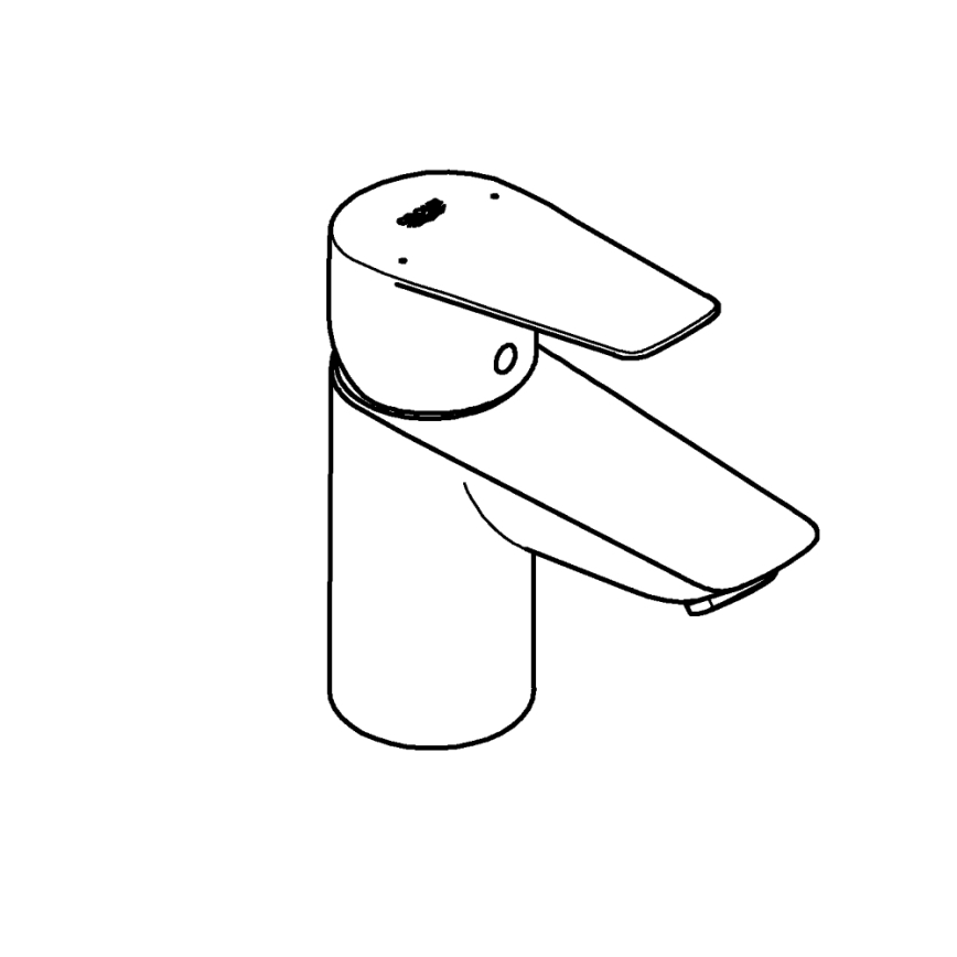 GROHE 23773001 - Miješalica za umivaonik START EDGE, veličina S, sjajni krom