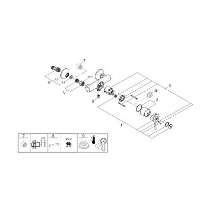 GROHE 23786000 - Tuš miješalica START CLASSIC 150 mm, sjajni krom