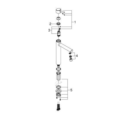 GROHE 23920001 - Baterija za umivaonik CONCETTO veličina XL sjajni krom