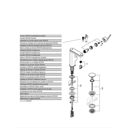 GROHE 23958003 - miješalica PLUS, veličina M, sjajni krom
