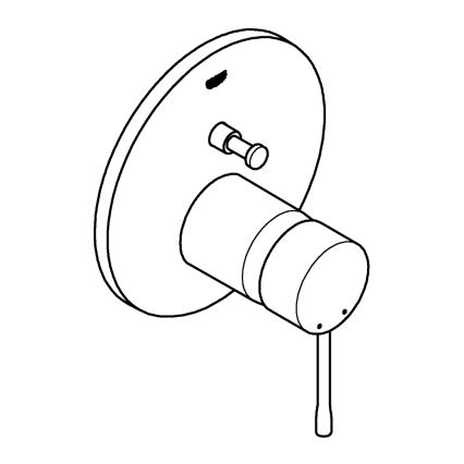 GROHE 24058DC1 - Tuš miješalica za podžbuknu ugradnju ESSENCE, nehrđajući čelik