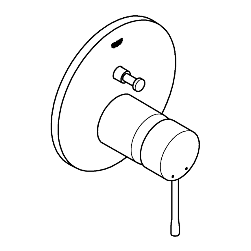 GROHE 24058DC1 - Tuš miješalica za podžbuknu ugradnju ESSENCE, nehrđajući čelik