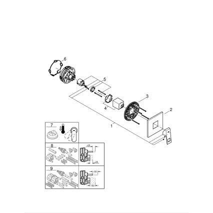 GROHE 24061000 - Tuš miješalica EUROCUBE sjajni krom