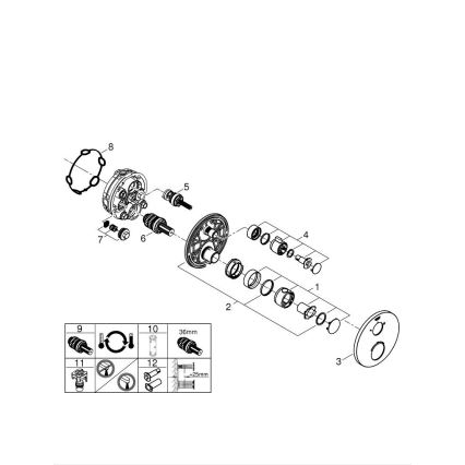 GROHE 24076000 - Termostatska tuš miješalica GROHTHERM, sjajni krom