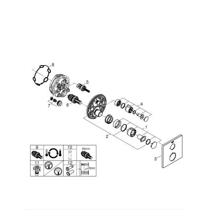 GROHE 24078000 - Termostatska tuš miješalica GROHTHERM sjajni krom