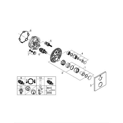 GROHE 24079000 - Termostatska tuš miješalica GROHTHERM, sjajni krom
