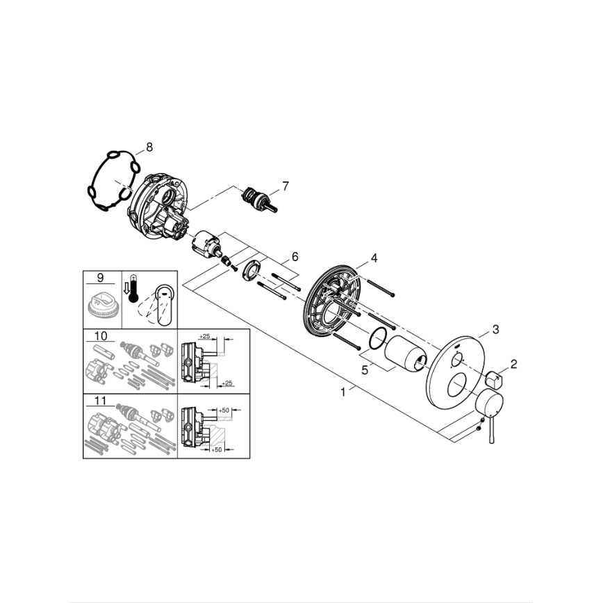 GROHE 24092001 - Slavina ESSENCE, sjajni krom