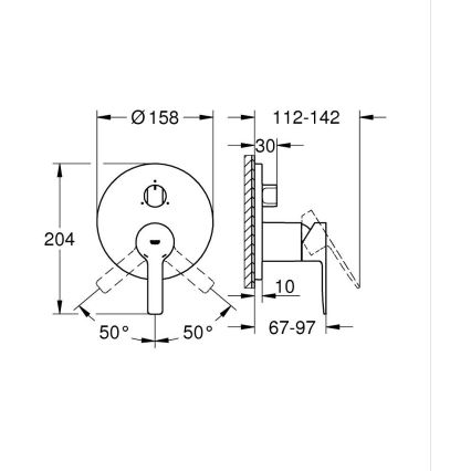 GROHE 24095001 - Miješalica LINEARE, sjajni krom