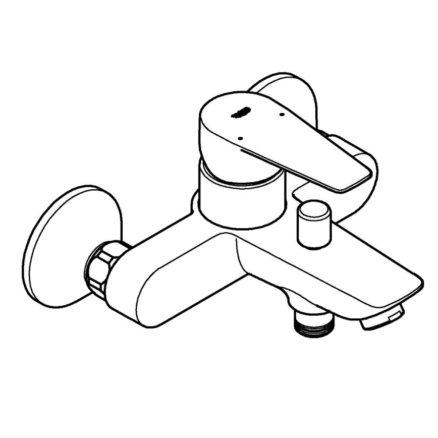 GROHE 24198001 - Miješalica za kadu DN 15, sjajni krom