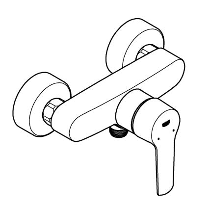 GROHE 24208002 - START zidna miješalica za tuš DN 15 sjajni krom