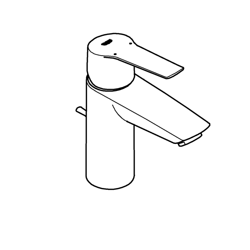 GROHE 242092432 - Slavina za umivaonik QUICKFIX START 165 mm crna